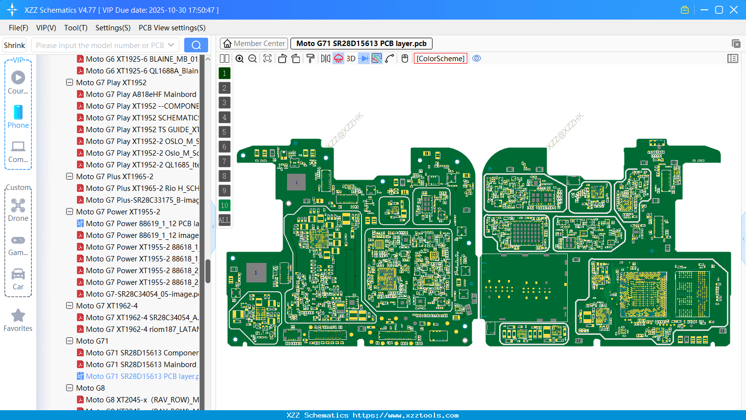 Motorola Moto G71 SR28D15613 PCB Layer
